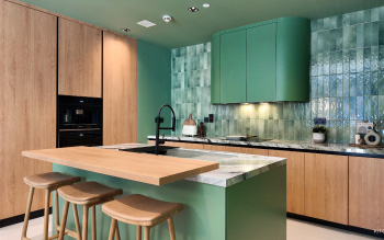 Rustic Bold Contrast Kitchen